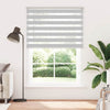 Vidaxl Zebra Roller Blind 165x200 CM Fabric Ancho 160.9 cm de gris claro