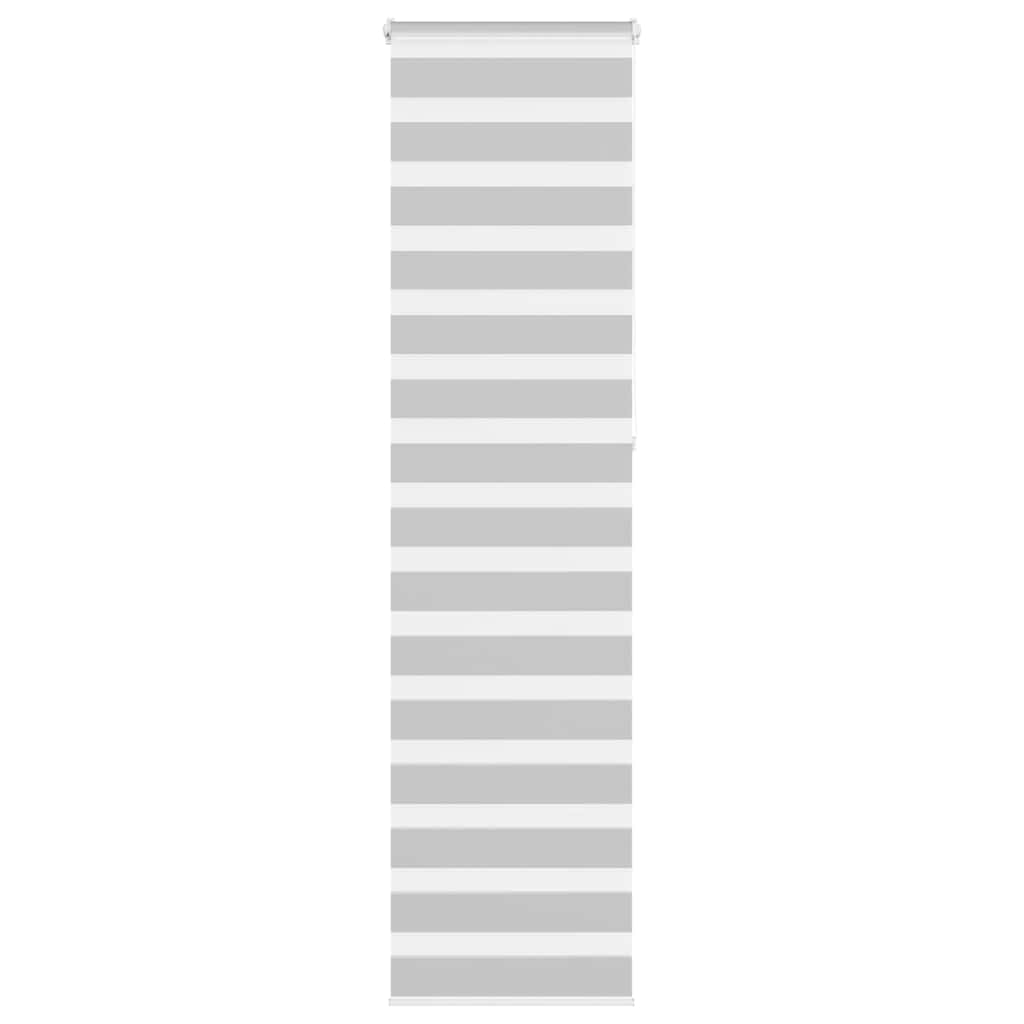 Vidaxl Zebra Roller Blind 65x230 CM Fabric Ancho de 60,9 cm de gris claro