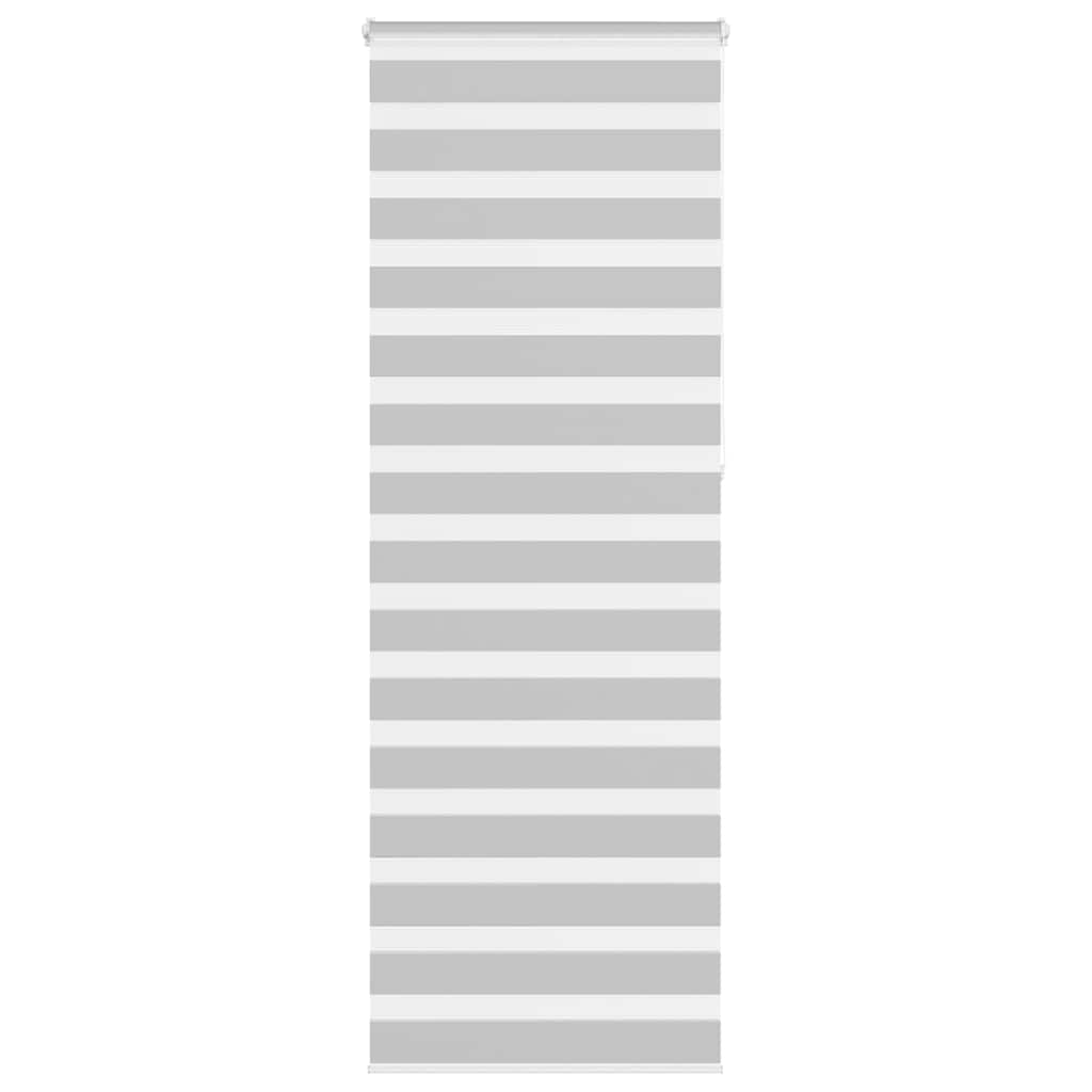 Vidaxl Zebra Roller Blind 70x230 CM Fabric Ancho de 65.9 cm de gris claro