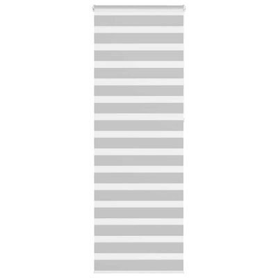 Vidaxl zebra rullo cieco 75x230 cm Larghezza tessuto 70,9 cm grigio chiaro
