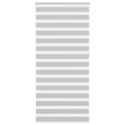 Vidaxl Zebra Roller Blind 95x230 CM Fabric Ancho 90.9 cm de gris claro