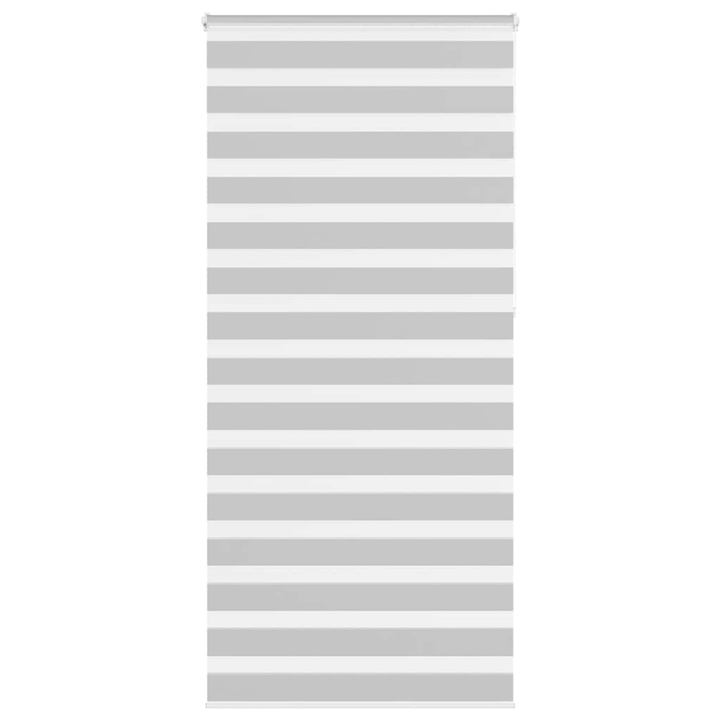 Vidaxl Zebra Roller Blind 115x230 CM Fabric Ancho 110.9 cm de gris claro