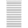Vidaxl Zebra Roller Blind 125x230 CM Fabric Ancho 120.9 cm de gris claro