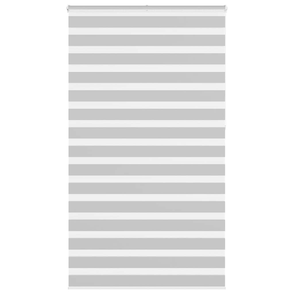 Vidaxl Zebra Roller Blind 125x230 CM Fabric Ancho 120.9 cm de gris claro
