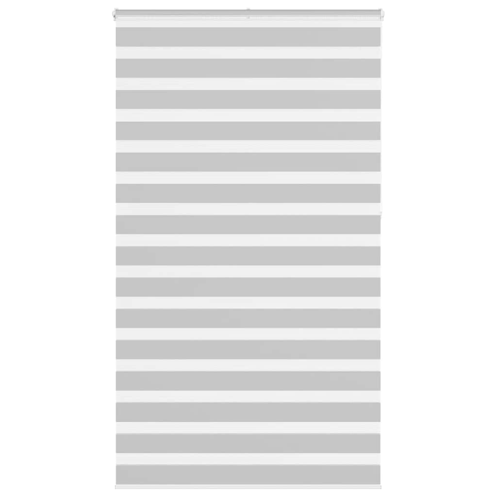 Vidaxl Zebra Roller Blind 135x230 cm Larghezza tessuto 130,9 cm grigio chiaro