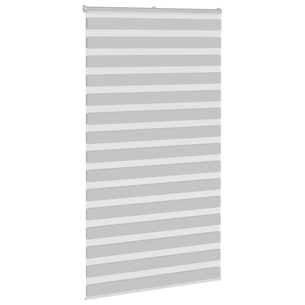 Vidaxl Zebra Roller Blind 135x230 cm Larghezza tessuto 130,9 cm grigio chiaro
