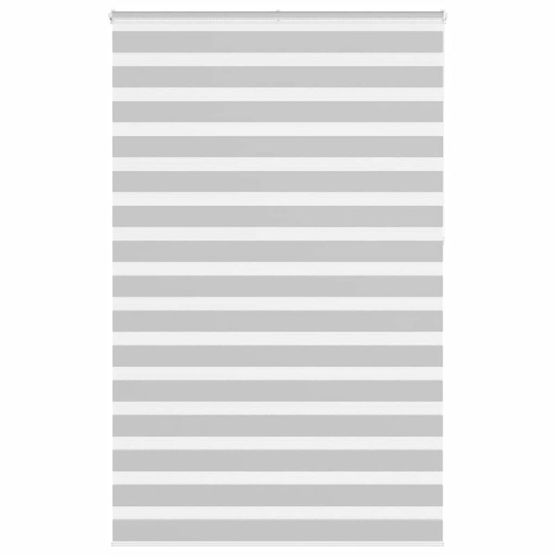 Vidaxl Zebra Roller Blind 140x230 CM Fabric Ancho 135.9 cm de gris claro