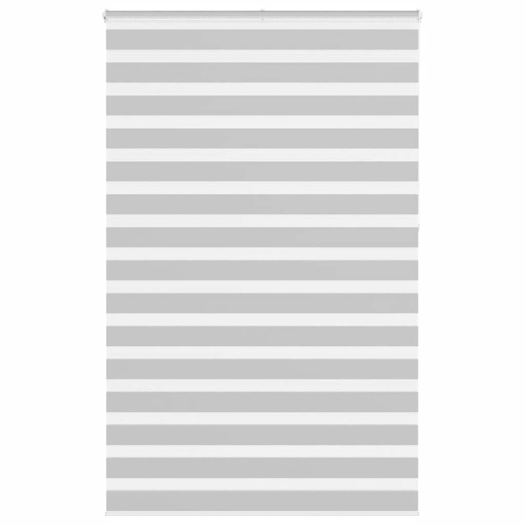 Vidaxl Zebra Roller Blind 140x230 CM Fabric Ancho 135.9 cm de gris claro