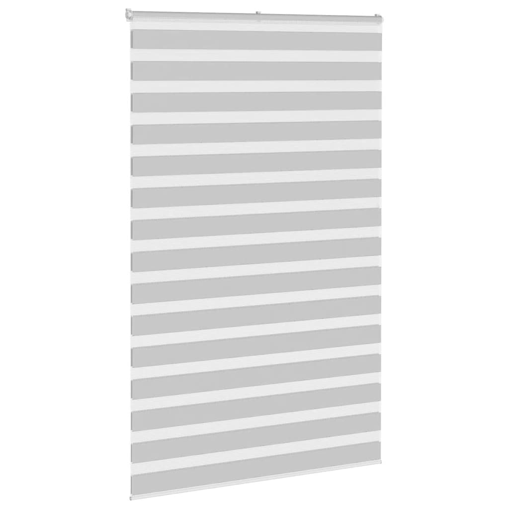 Vidaxl Zebra Roller Blind 140x230 CM Fabric Ancho 135.9 cm de gris claro