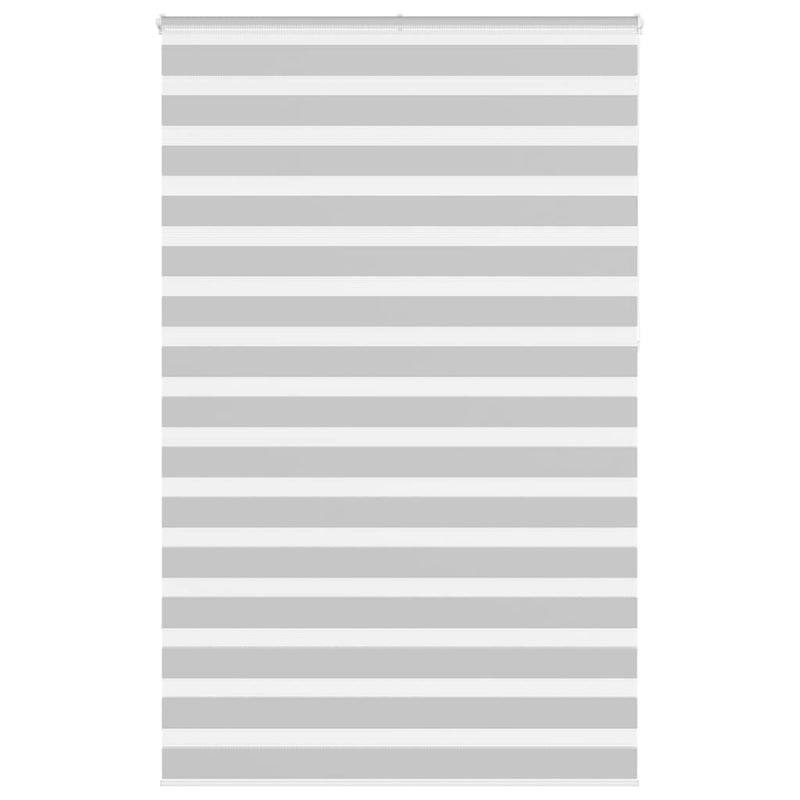 Vidaxl Zebra Roller Blind 145x230 CM Fabric Ancho 140.9 cm de gris claro
