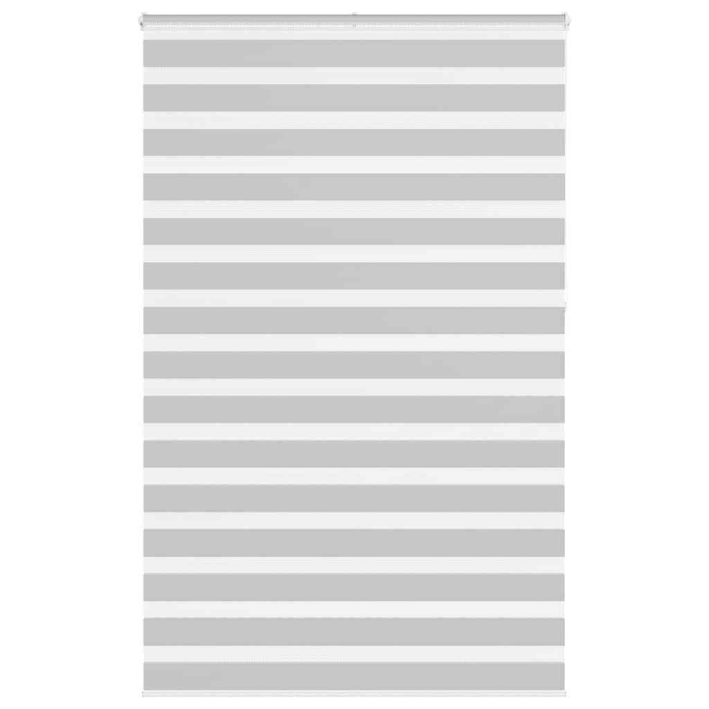 Vidaxl Zebra Roller Blind 145x230 CM Fabric Ancho 140.9 cm de gris claro