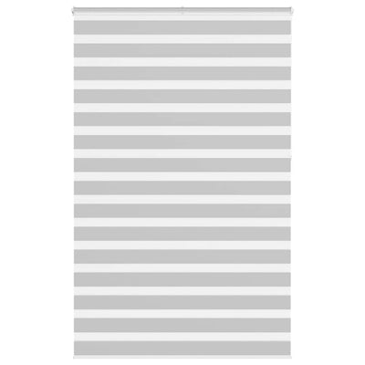 Vidaxl zebra rullo cieco 145x230 cm larghezza del tessuto 140,9 cm grigio chiaro