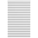 Vidaxl Zebra Roller Blind 145x230 CM Fabric Ancho 140.9 cm de gris claro