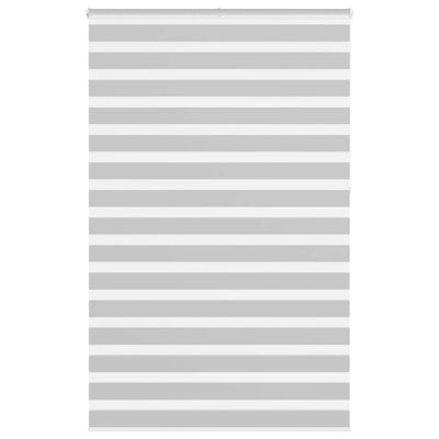 Vidaxl zebra rullo cieco 150x230 cm Larghezza tessuto 145,9 cm grigio chiaro