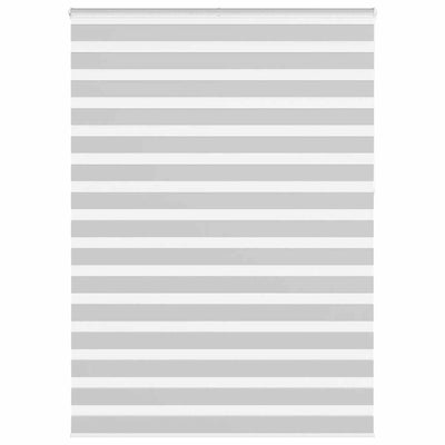 Vidaxl zebra rullo cieco 155x230 cm Larghezza tessuto 150,9 cm grigio chiaro