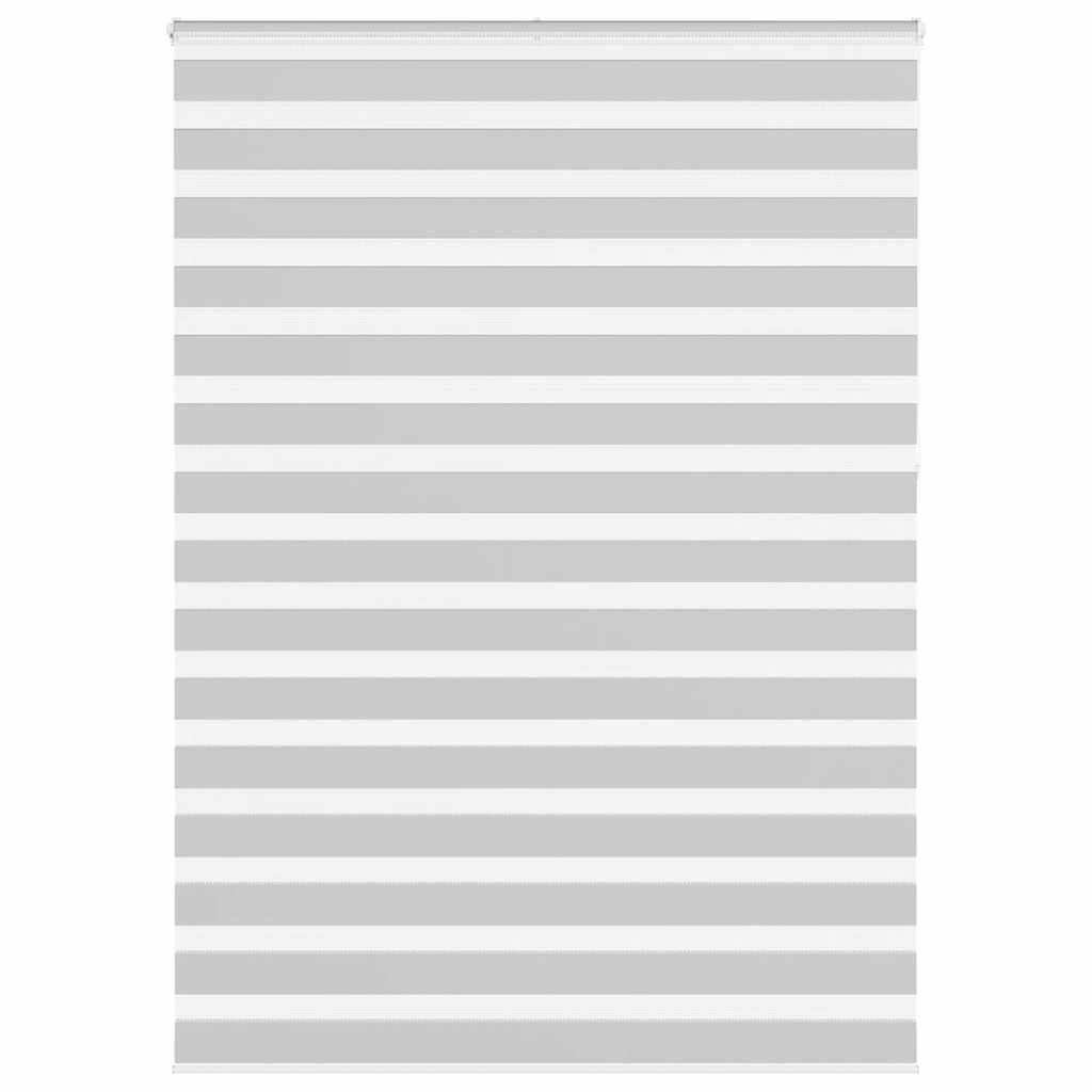 Vidaxl Zebra Roller Blind 165x230 CM Fabric Ancho 160.9 cm de gris claro