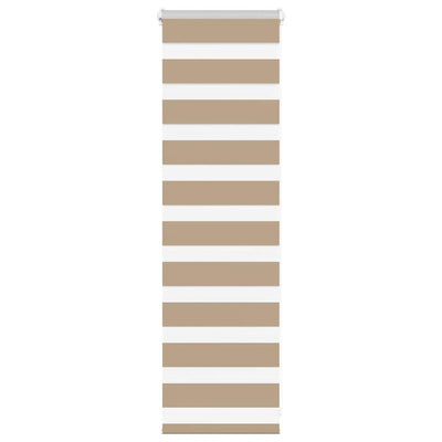 Vidaxl zebrajalind 40x100 cm Larghezza in tessuto 35,9 cm Polyester Sand Brown