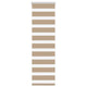 Vidaxl zebrajalind 40x100 cm Larghezza in tessuto 35,9 cm Polyester Sand Brown