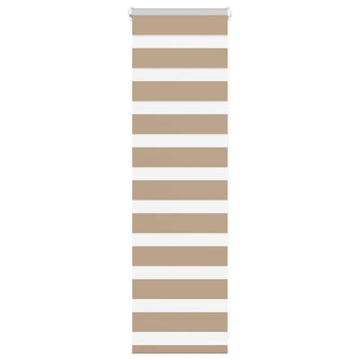 Vidaxl zebra cieco 45x100 cm di larghezza di polvere 40,9 cm in poliestere marrone