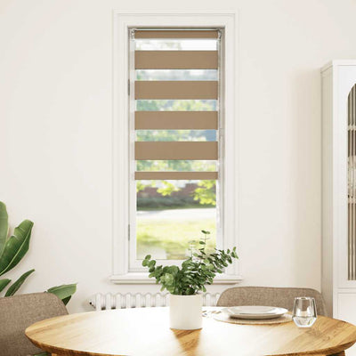 Vidaxl zebra cieco 45x100 cm di larghezza di polvere 40,9 cm in poliestere marrone