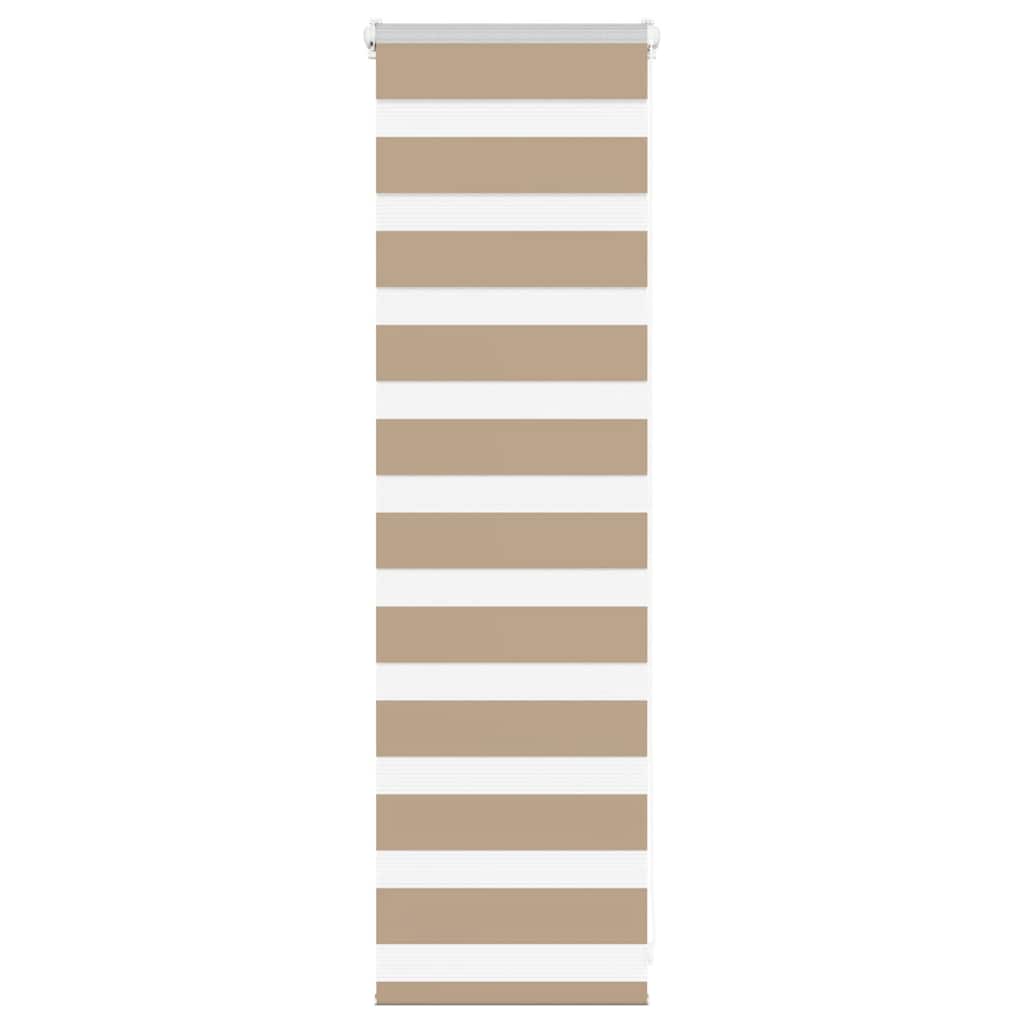 Vidaxl zebra cieco 50x100 cm di larghezza di polvere 45,9 cm in poliestere marrone