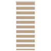 Vidaxl zebra blind 55x100 cm stofbreedte 50,9 cm polyester zandbruin
