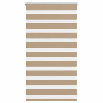 Tenda zebrata VidaXL 75x100 cm larghezza tessuto 70,9 cm poliestere marrone sabbia