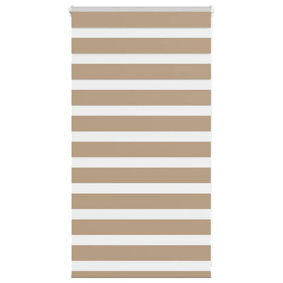 Tenda zebrata VidaXL 80x100 cm larghezza tessuto 75,9 cm poliestere marrone sabbia