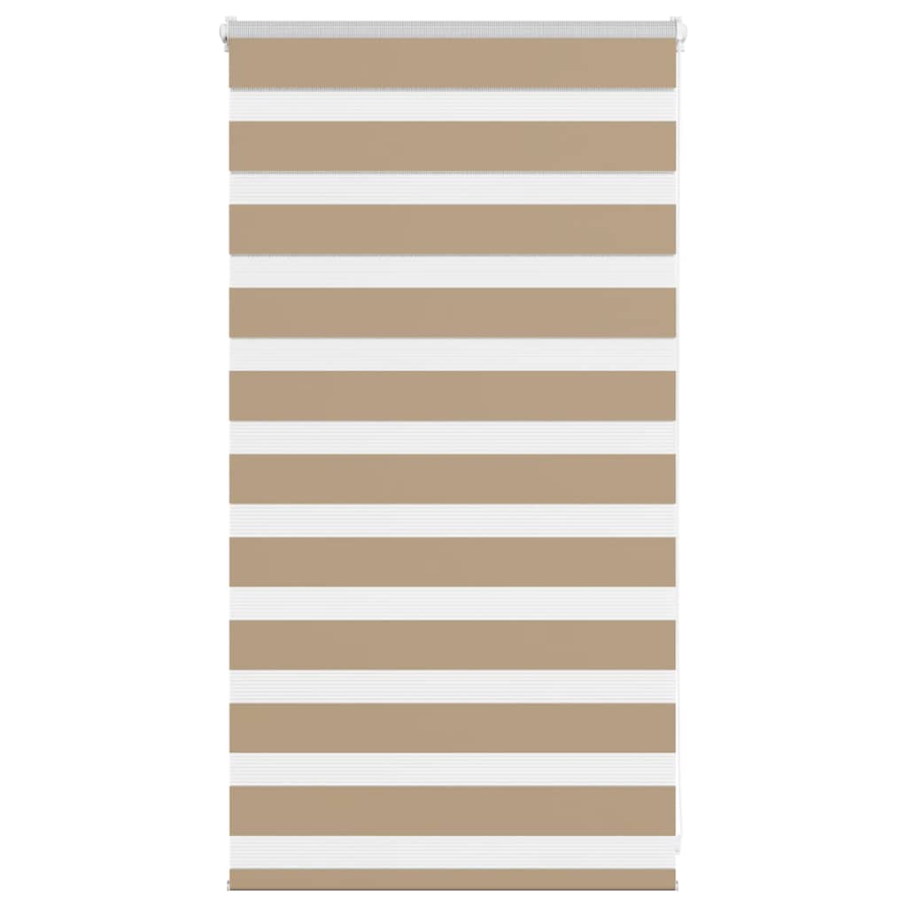 Tenda VidaXL zebrata 90x100 cm larghezza tessuto 85,9 cm poliestere marrone sabbia