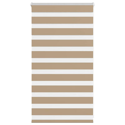 Tenda VidaXL zebrata 90x100 cm larghezza tessuto 85,9 cm poliestere marrone sabbia