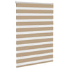 Vidaxl zebra blind 115x100 cm stofbreedte 110,9 cm polyester zandbruin