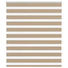 Vidaxl zebra blind 125x100 cm stofbreedte 120,9 cm polyester zandbruin