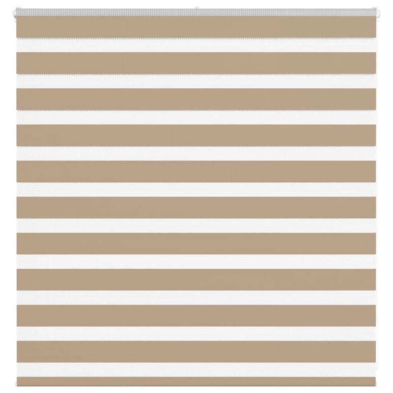 Vidaxl zebra blind 140x100 cm stofbreedte 135,9 cm polyester zandbruin
