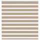 VidaXL estor cebra 150x100 cm tela ancho 145,9 cm poliéster marrón arena