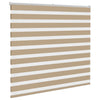 Vidaxl zebra blind 160x100 cm stofbreedte 155,9 cm polyester zandbruin