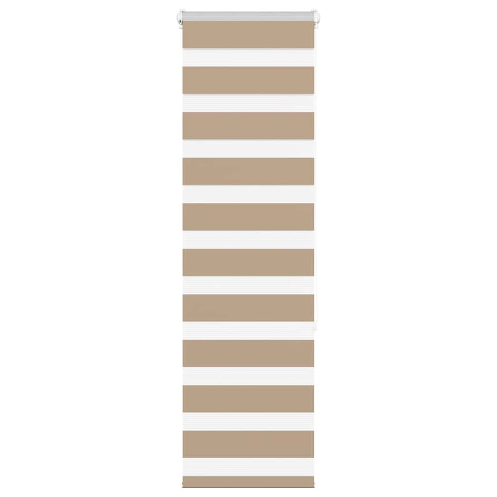 Vidaxl zebra blind 50x150 cm stofbreedte 55,9 cm polyester zandbruin