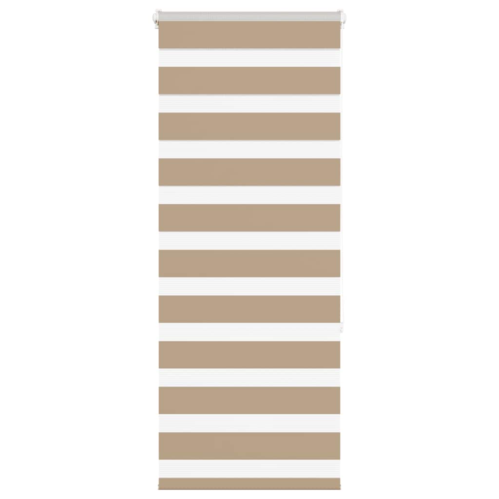 Vidaxl zebra blind zandbruin 65x150 cm stofbreedte 60,9 cm polyester