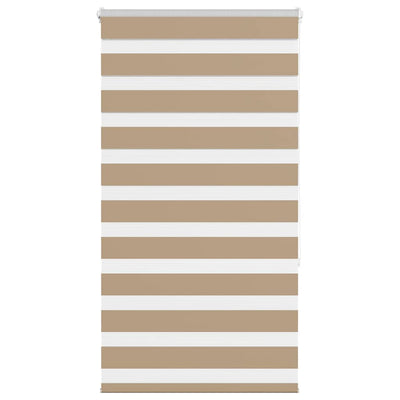 Tenda zebrata VidaXL 85x150 cm larghezza tessuto 80,9 cm poliestere marrone sabbia