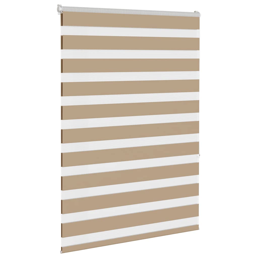 Tenda zebrata VidaXL 95x150 cm larghezza tessuto 90,9 cm poliestere marrone sabbia