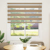 Vidaxl zebra blind 120x150 cm stofbreedte 115,9 cm polyester zandbruin