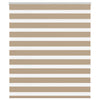 Vidaxl zebra blind 130x150 cm stofbreedte 125,9 cm polyester zandbruin