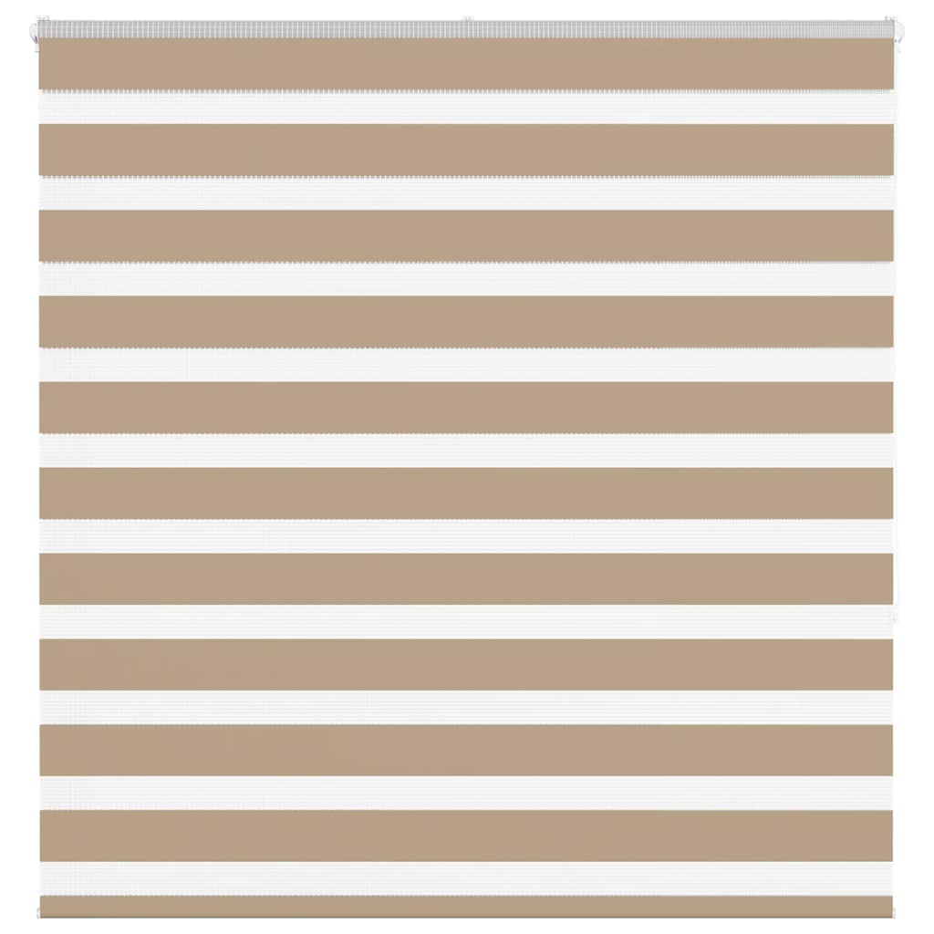 Vidaxl zebra cieco 145x150 cm Larghezza polvere 140,9 cm in poliestere marrone