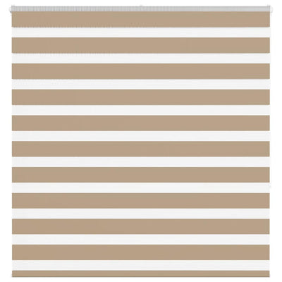 Vidaxl zebra cieco 145x150 cm Larghezza polvere 140,9 cm in poliestere marrone