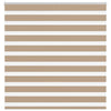 VidaXL estor cebra 150x150 cm tela ancho 145,9 cm poliéster marrón arena
