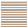 VidaXL estor cebra 155x150 cm tela ancho 150,9 cm poliéster marrón arena