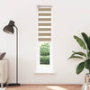 Vidaxl zebra blind 40x200 cm stofbreedte 35,9 cm polyester zandbruin