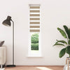 Vidaxl cebra ciega 40x200 cm ancho de polvo 35.9 cm de poliéster marrón marrón