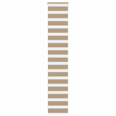 Vidaxl zebra cieco 50x200 cm di larghezza di polvere 55,9 cm in poliestere marrone
