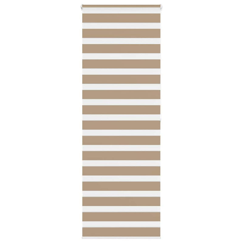 Vidaxl zebra blind 70x200 cm stofbreedte 65,9 cm polyester zandbruin