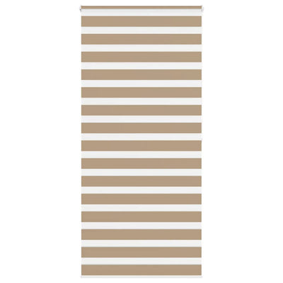 Tenda zebrata VidaXL 100x200 cm larghezza tessuto 95,9 cm poliestere marrone sabbia